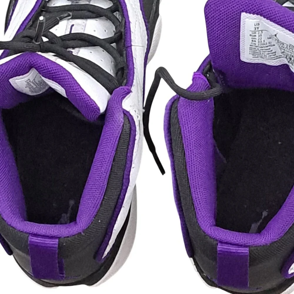 Nike Air Jordan Pro Strong (PS) Shoes Kid’s SZ 3Y White Black Purple DC7909-150